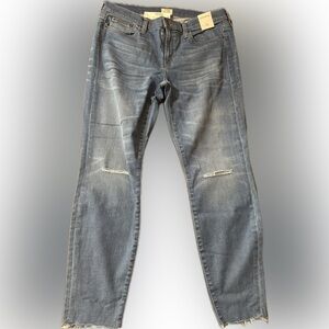 JCrew Women's Toothpick Jeans Light Wash Size 32